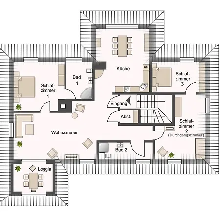 شقة Gastehaus Daheim *